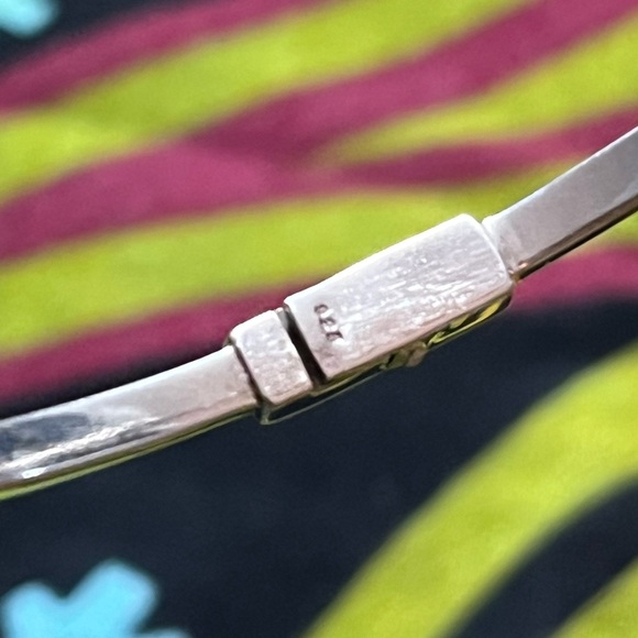 VTG Whimsigoth Ethiopian Fire Opal Sterling Silver 925 Bangle Cuff Bracelet - Picture 6 of 6